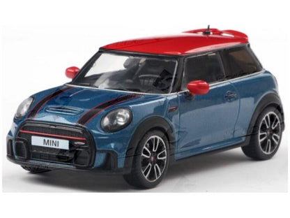 MINI Cooper John Cooper Works Island Blue Metallic 2023 1:43 Scale Solido Diecast Model Car-Solido-Diecast Model Centre