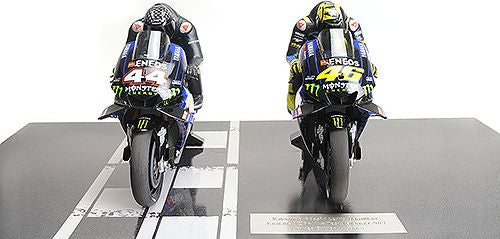 Yamaha YZR-M1 Valencia Test 2019 Hamilton/Rossi - Set 2 Bikes 1:12 Scale Minichamps Diecast Model