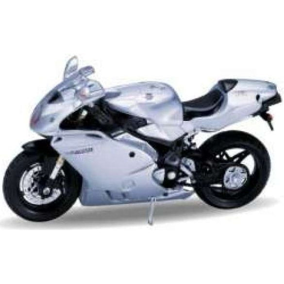 MV Agusta F4S silver - 1:18 Scale Diecast Model Motorcycle-Welly-Diecast Model Centre