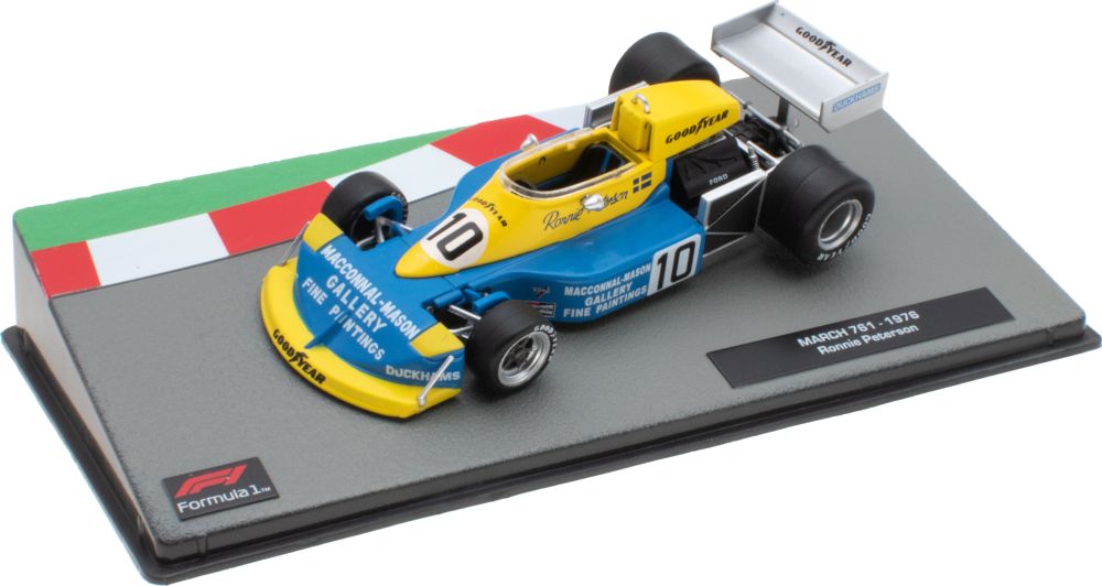 March 761 #10 F1 1976 Ronnie Peterson - 1:43 Scale Model Car-Unbranded-Diecast Model Centre