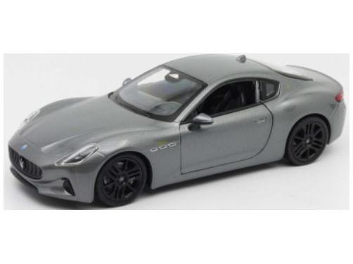 Maserati Gran Turismo Folgore Grey 2023 1:24 Scale Welly Diecast Model Car-Welly-Diecast Model Centre