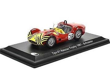 Maserati Tipo 61 Nassau Trophy 1961 Schroeder 1:43 Scale Diecast Model-Unbranded-Diecast Model Centre