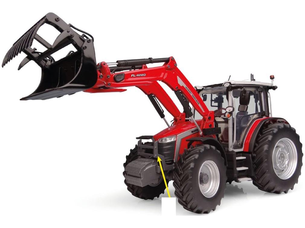 Massey Ferguson 5M.145 Tractor w/Front Loader 1:32 Scale Universal Hobbies Diecast Model-Universal Hobbies-Diecast Model Centre