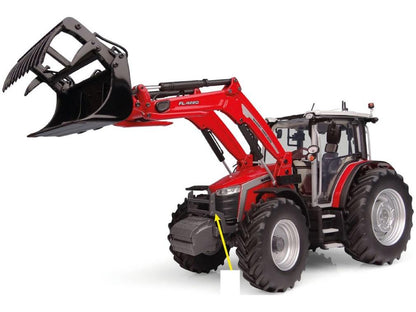 Massey Ferguson 5M.145 Tractor w/Front Loader 1:32 Scale Universal Hobbies Diecast Model-Universal Hobbies-Diecast Model Centre