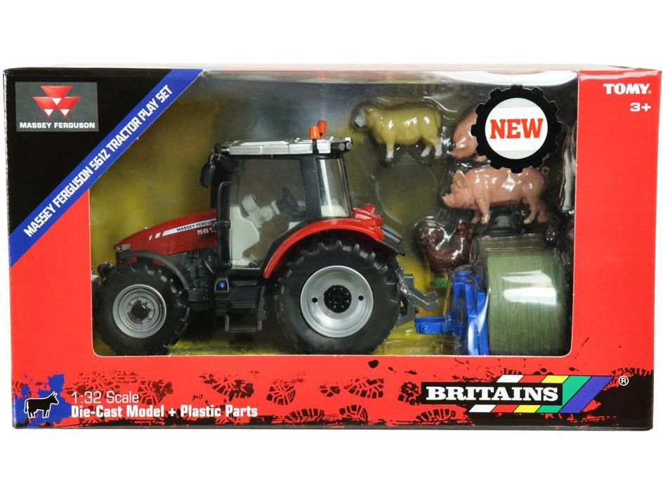 Massey Ferguson Tractor Play Set 1:32 Scale Britains-Britains-Diecast Model Centre