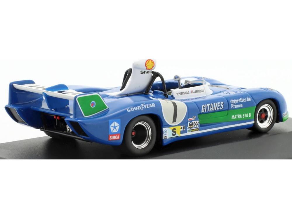 Matra MS670C #7 Winner 24h Le Mans 1974 Pescarolo/Larrousse 1:43 Scale IXO Diecast Model Car-IXO-Diecast Model Centre