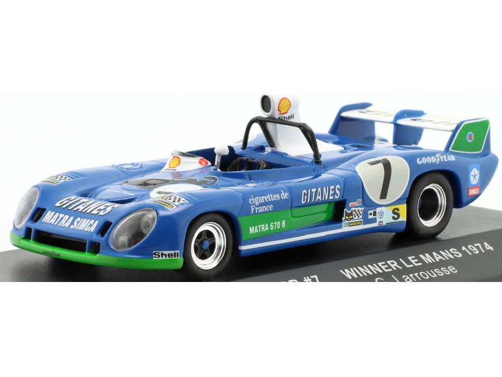 Matra MS670C #7 Winner 24h Le Mans 1974 Pescarolo/Larrousse 1:43 Scale IXO Diecast Model Car-IXO-Diecast Model Centre