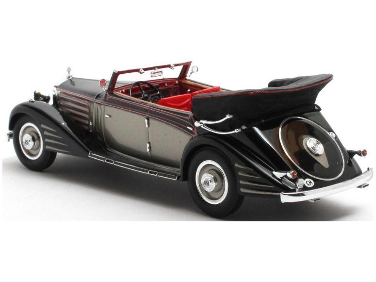 Maybach Zeppelin DS8 Black/Bronze 4-Door Cabriolet by Spohn 1934 1:43 Scale Matrix Resin Model Car-Matrix-Diecast Model Centre