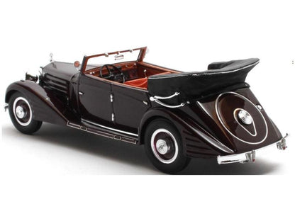 Maybach Zeppelin DS8 Maroon 4-Door Cabriolet by Spohn 1934 1:43 Scale Matrix Resin Model Car-Matrix-Diecast Model Centre