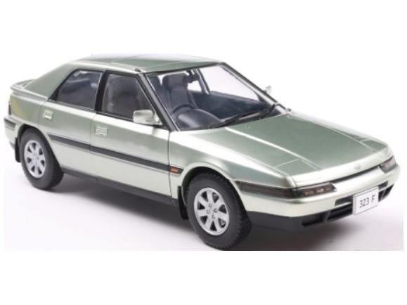 Mazda 323 F Green 1989 1:24 Scale WhiteBox Diecast Model Car-WhiteBox-Diecast Model Centre