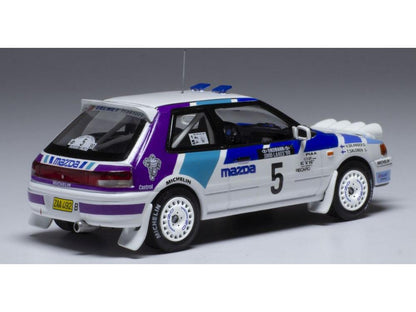 Mazda 323 GTX #5 Mazda Rally Team Europe 1000 Lakes Rallye 1990 w/Lights T.Salonen 1:43 Scale IXO Diecast Model Car-IXO-Diecast Model Centre