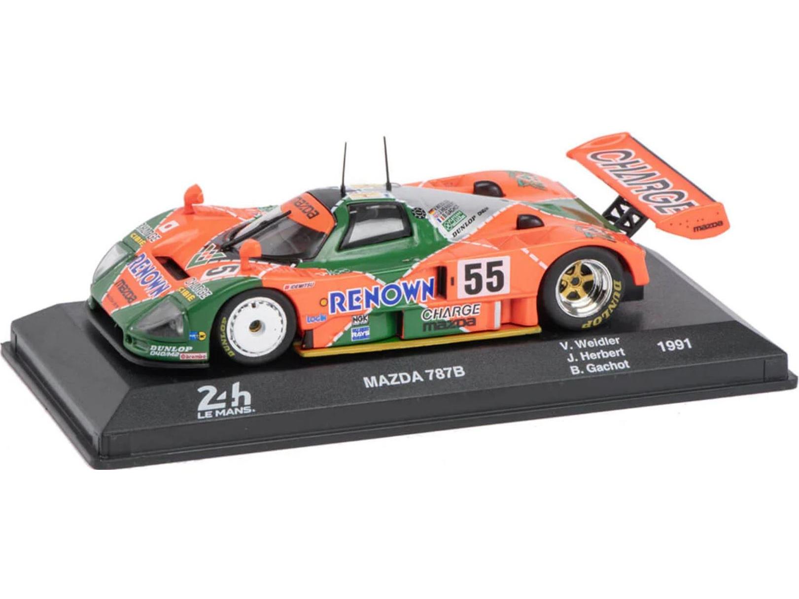 Mazda 787B #55 Weider Herbert Gachot 24H Le Mans 1991 1:43 Scale Diecast Model-Unbranded-Diecast Model Centre