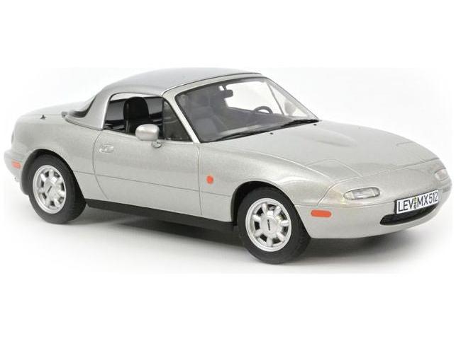 Mazda MX-5 1989 Silver 1:18 Scale Norev Diecast Model Car-Norev-Diecast Model Centre