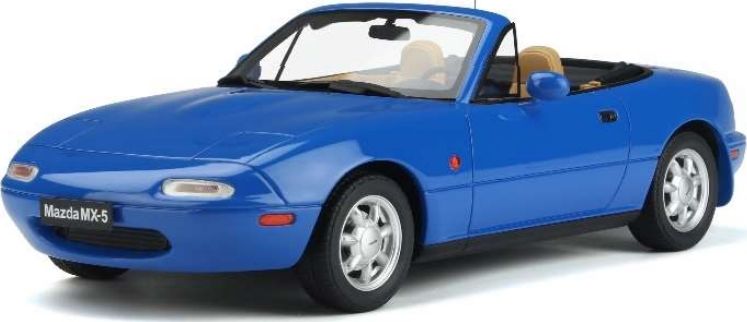 Mazda MX-5 1990 Blue 1:18 Scale OttOmobile Resin Model-OttOmobile-Diecast Model Centre