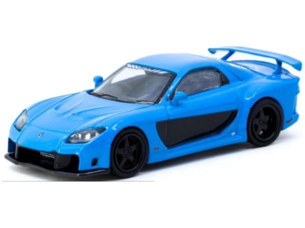 Mazda RX-7 Blue 1:64 Scale Diecast Car – Tarmac Works-Tarmac Works-Diecast Model Centre
