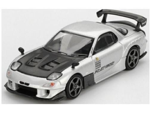 Mazda RX-7 Re-Amemiya Silver Metallic (RHD) Blister Packaging 1:64 Scale MINI GT Diecast Model Car-MINI GT-Diecast Model Centre