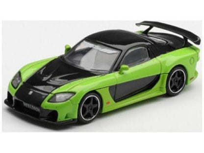 Mazda RX-7 Veilside Fortune 7 Green (LHD) 1:64 Scale MINI GT Diecast Model Car-MINI GT-Diecast Model Centre