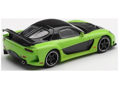 Mazda RX-7 Veilside Fortune 7 Green (RHD) 1:64 Scale MINI GT Diecast Model Car-MINI GT-Diecast Model Centre