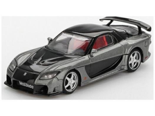 Mazda RX-7 Veilside Fortune Grey (RHD) 1:64 Scale MINI GT Diecast Model Car