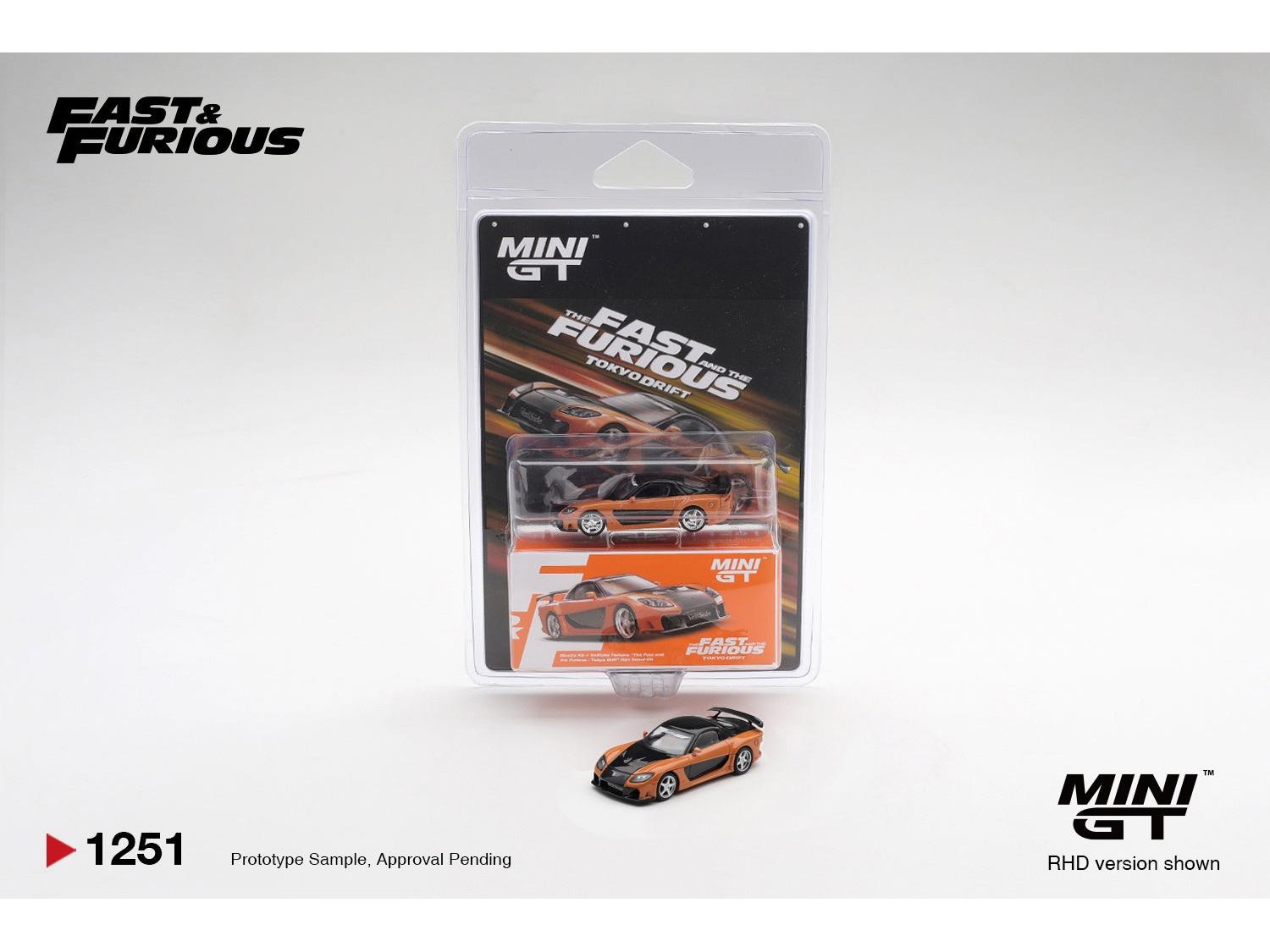 Mazda RX-7 Veilside Fortune The Fast and Furious Tokyo Drift Han Seoul-Oh (RHD) Blister Packaging 1:64 Scale Diecast Model Car – MINI GT-MINI GT-Diecast Model Centre