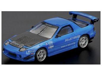 Mazda RX7 (FC3S) Re-Amemiya Blue 1:64 Scale Pop Race Diecast Model Car-Pop Race-Diecast Model Centre