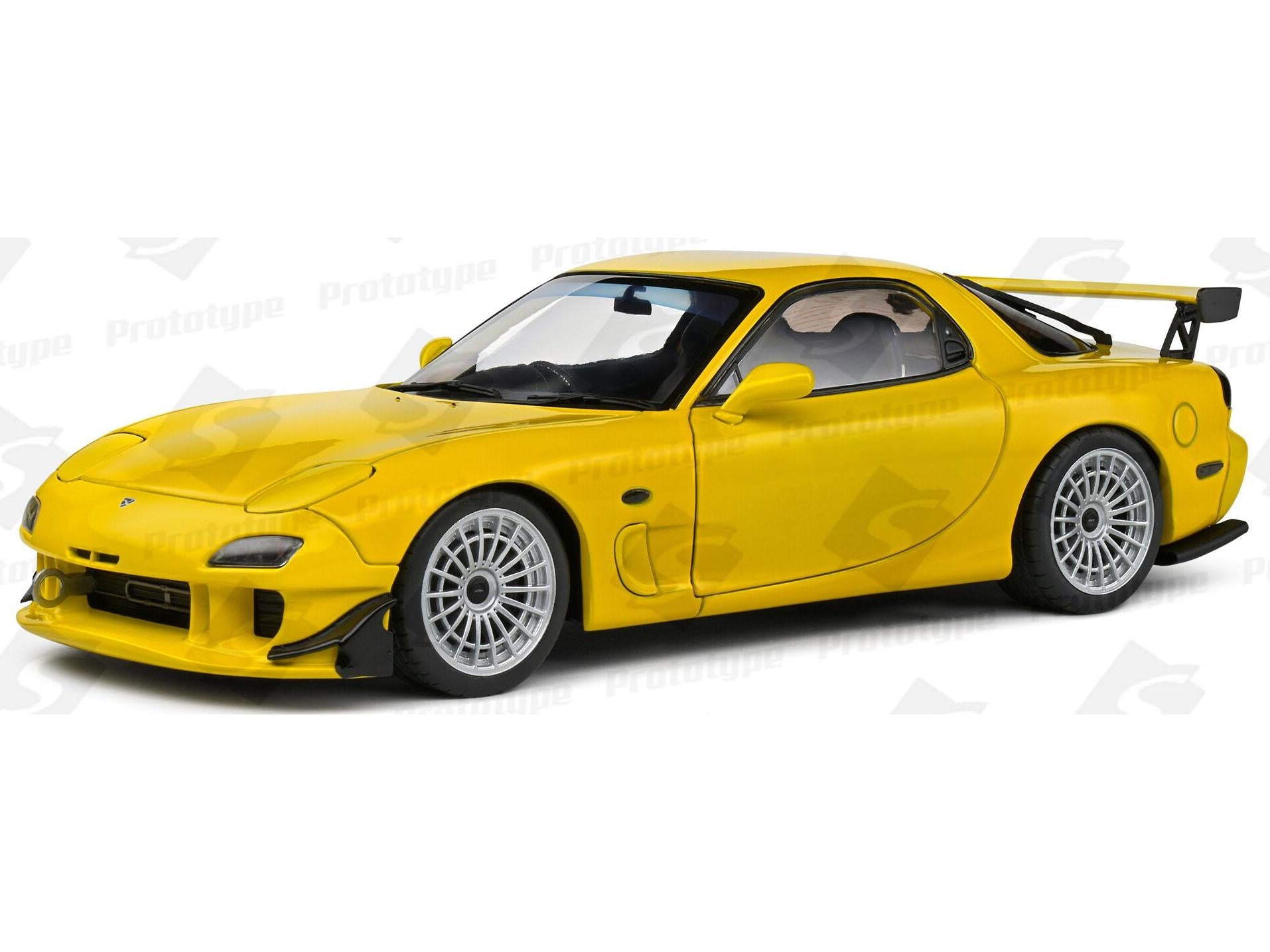 Mazda RX7 FD RS Streetfighter 1994 Yellow 1:18 Scale Solido Diecast Model-Solido-Diecast Model Centre