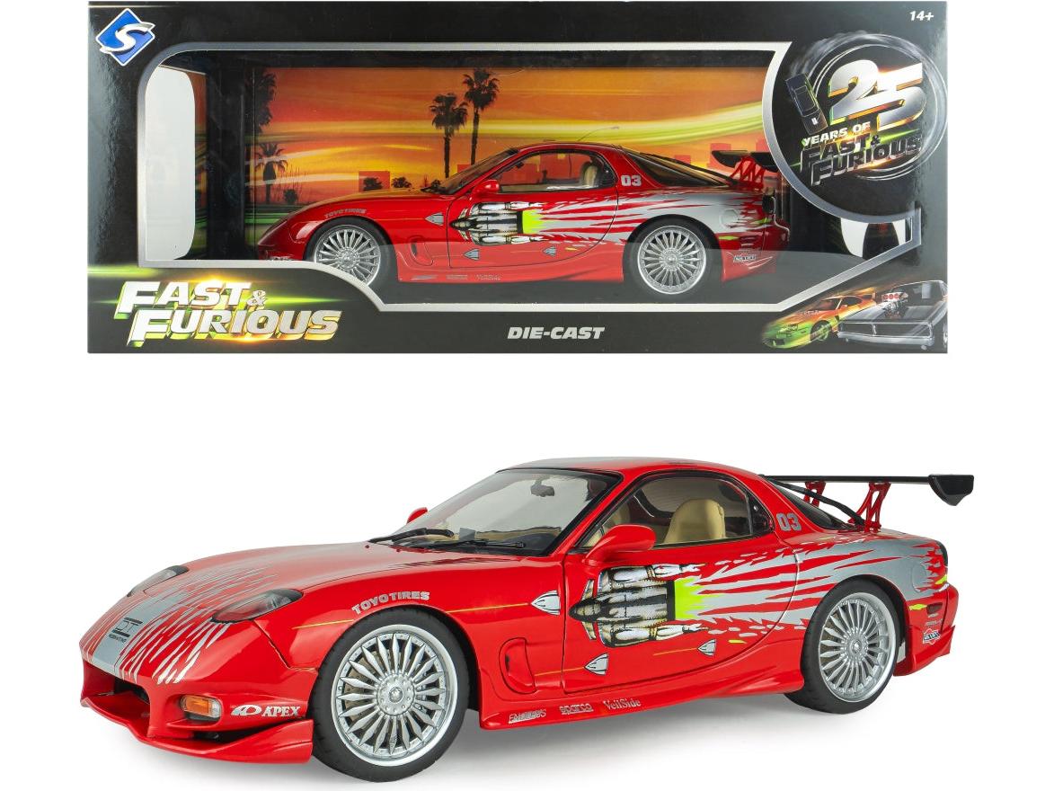 Mazda RX7 FD3RS Fast and Furious 1 Dom 1:18 Scale Diecast Car – Solido-Solido-Diecast Model Centre