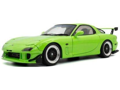 Mazda RX7 FD3RS Solido Works Neon Green 1999 1:18 Scale Solido Diecast Model Car-Solido-Diecast Model Centre