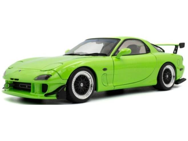Mazda RX7 FD3RS Solido Works Neon Green 1999 1:18 Scale Solido Diecast Model Car-Solido-Diecast Model Centre