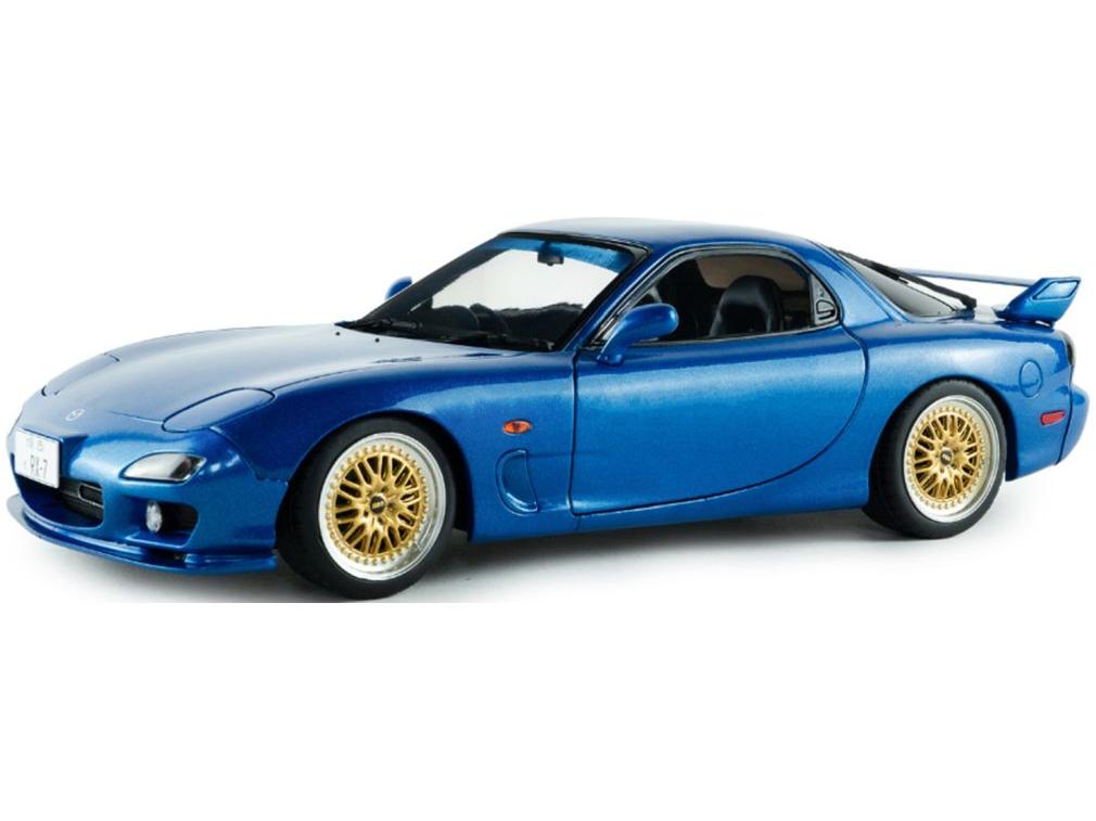 Mazda RX7 FD3S Innocent Blue Mica 1999 1:18 Scale Solido Diecast Model Car