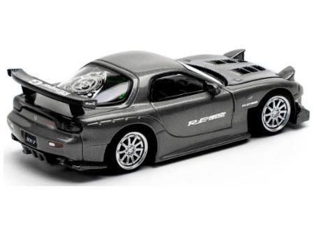 Mazda RX7 Re-Amemiya Gun-Metal Grey 1:64 Scale Pop Race Diecast Model-Pop Race-Diecast Model Centre