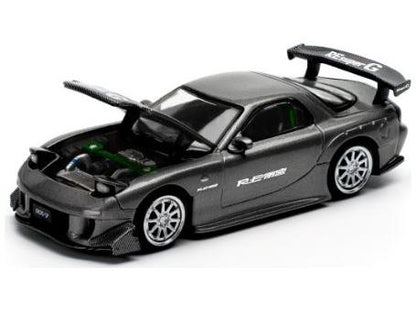 Mazda RX7 Re-Amemiya Gun-Metal Grey 1:64 Scale Pop Race Diecast Model-Pop Race-Diecast Model Centre