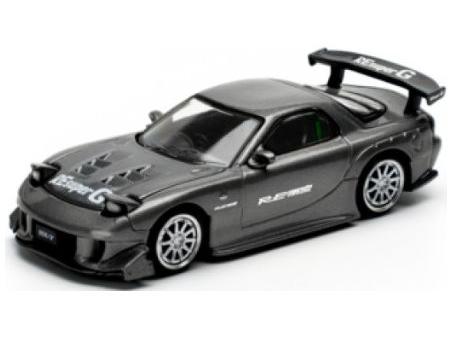 Mazda RX7 Re-Amemiya Gun-Metal Grey 1:64 Scale Pop Race Diecast Model-Pop Race-Diecast Model Centre
