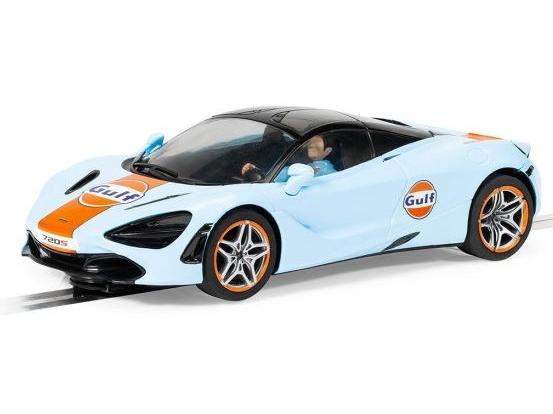 McLaren 720S- Gulf Edition - Superslot in Clear Box 1:32 Scale Scalextric-Scalextric-Diecast Model Centre