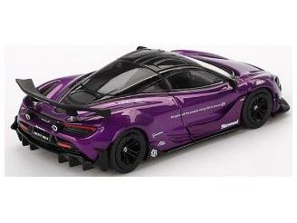 McLaren 720S LB Works Purple (LHD) Blister Packaging 1:64 Scale MINI GT Diecast Model Car-MINI GT-Diecast Model Centre