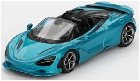 McLaren 750S Spider Belize Blue (LHD) 1:64 Scale MINI GT Diecast Model-MINI GT-Diecast Model Centre