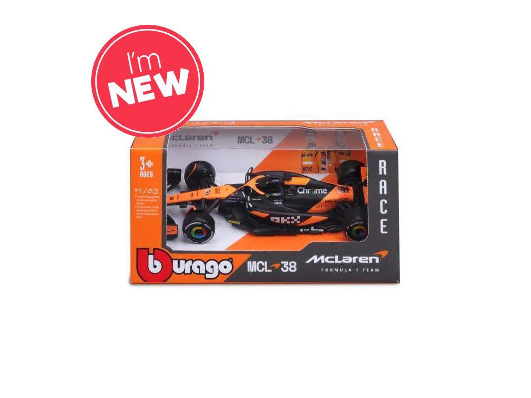 McLaren F1 Team MCL38 #81 F1 2024 Oscar Piastri 1:43 Scale Bburago Diecast Model