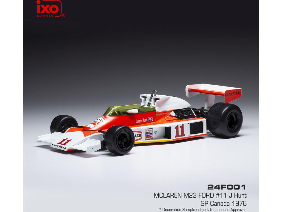 McLaren M23 Ford #11 F1 Canadian GP 1976 James Hunt 1:24 Scale Diecast Car – IXO-IXO-Diecast Model Centre