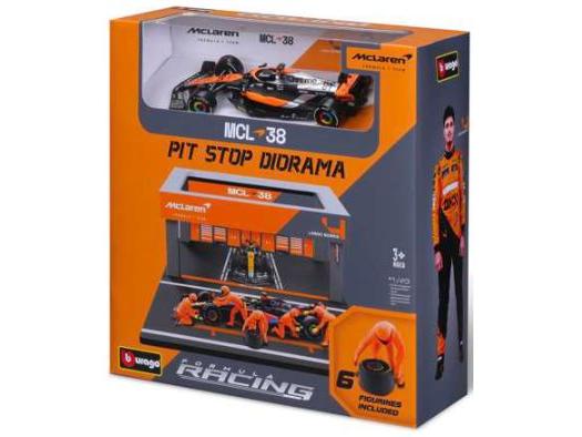 McLaren MCL 38 #81 Oscar Piastri F1 2024 Pit Pass Set 1:43 Scale Diecast & Plastic – Bburago-Bburago-Diecast Model Centre