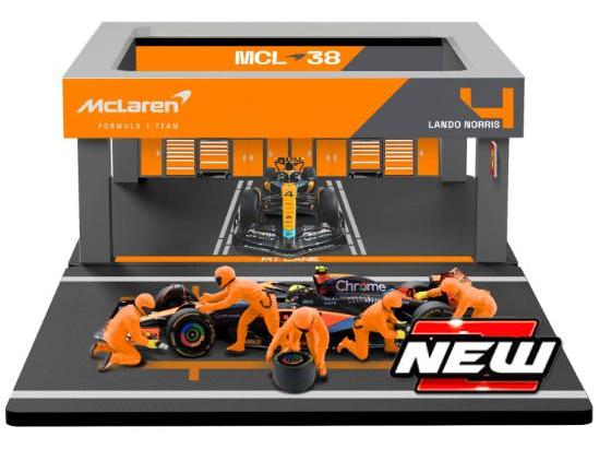 McLaren MCL 38 #81 Oscar Piastri F1 2024 Pit Pass Set 1:43 Scale Diecast & Plastic – Bburago-Bburago-Diecast Model Centre