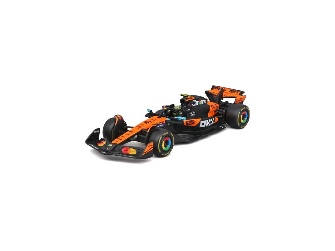 McLaren MCL39 F1 2025 #4 Lando Norris w/Helmet 1:43 Scale Bburago Diecast Model Car-Bburago-Diecast Model Centre