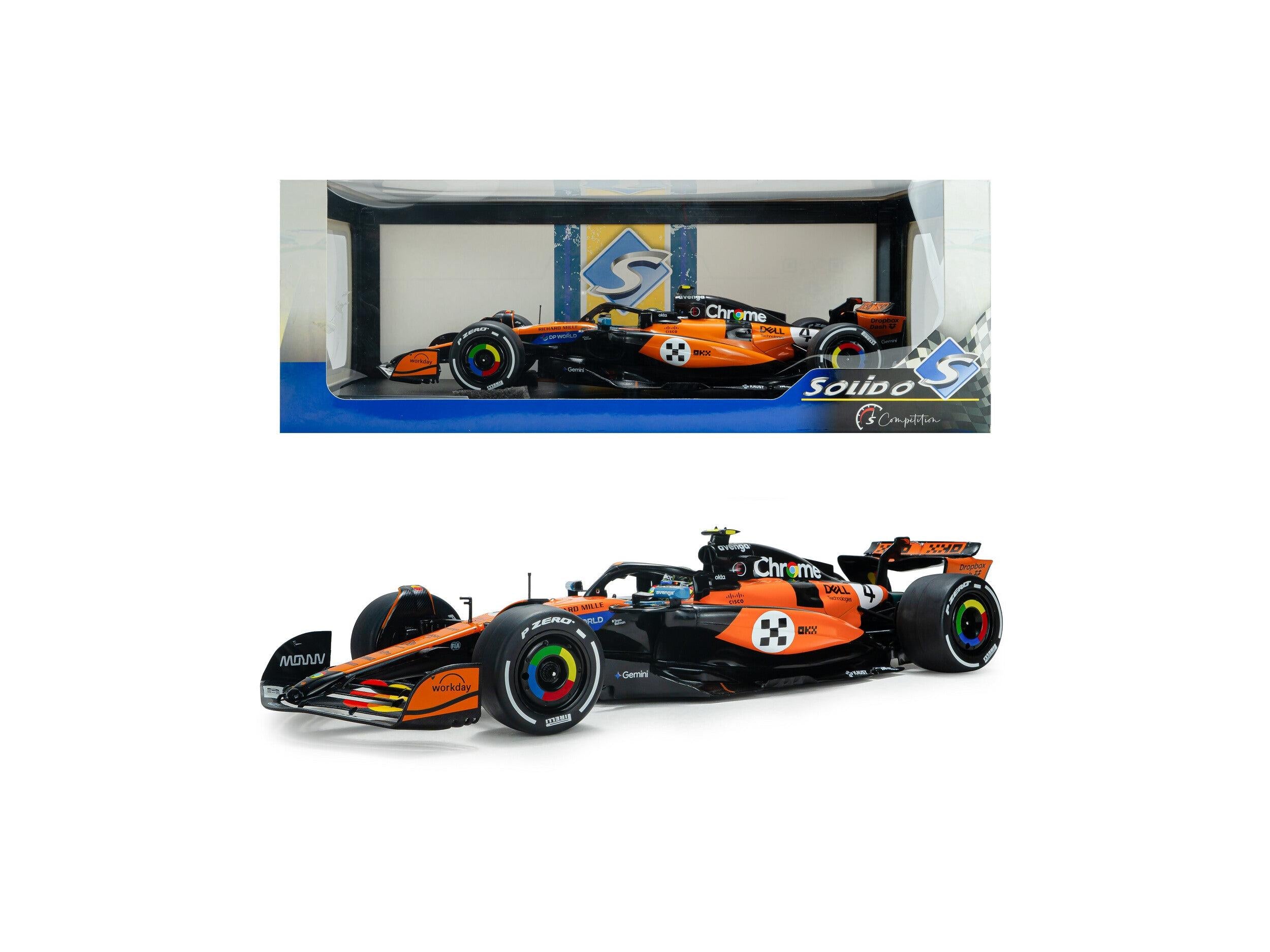 McLaren MCL39 F1 Monaco GP 2025 #4 Lando Norris 1:18 Scale Solido Diecast Model Car-Solido-Diecast Model Centre