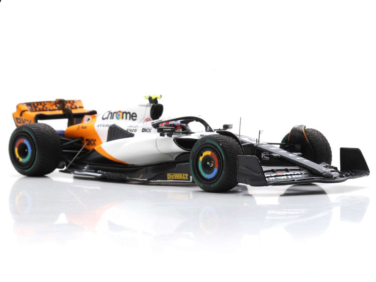 McLaren MCL60 #4 9th F1 Monaco GP 2023 Lando Norris - 1:43 Scale Model Car-Spark-Diecast Model Centre