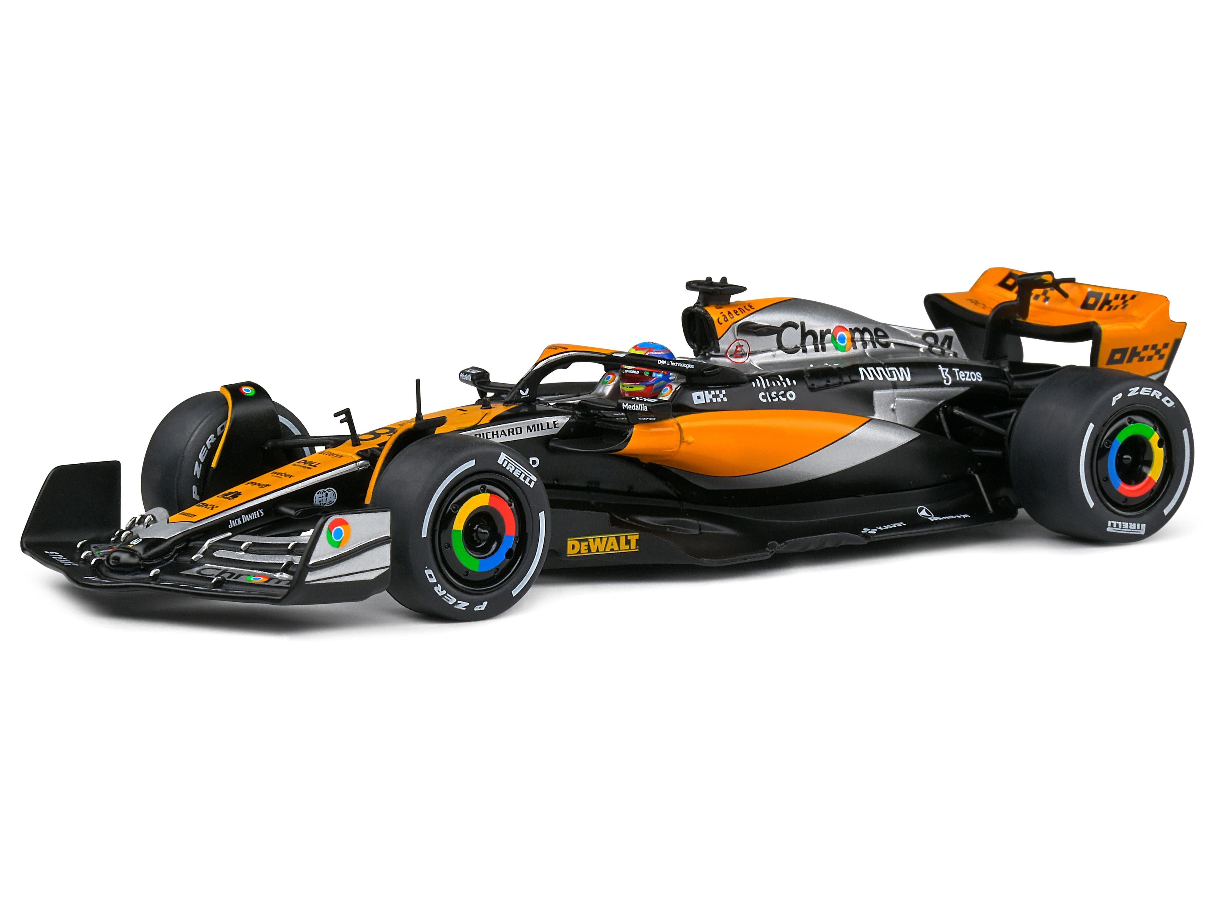 McLaren MCL60 #81 Oscar Piastri F1 British GP 2023 1:43 Scale Solido Diecast Model-Solido-Diecast Model Centre