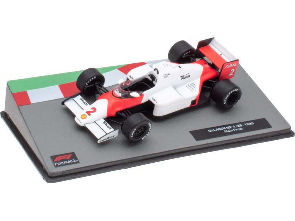 McLaren MP4/2B #2 F1 1985 Alain Prost - 1:43 Scale Diecast Model Car-Unbranded-Diecast Model Centre