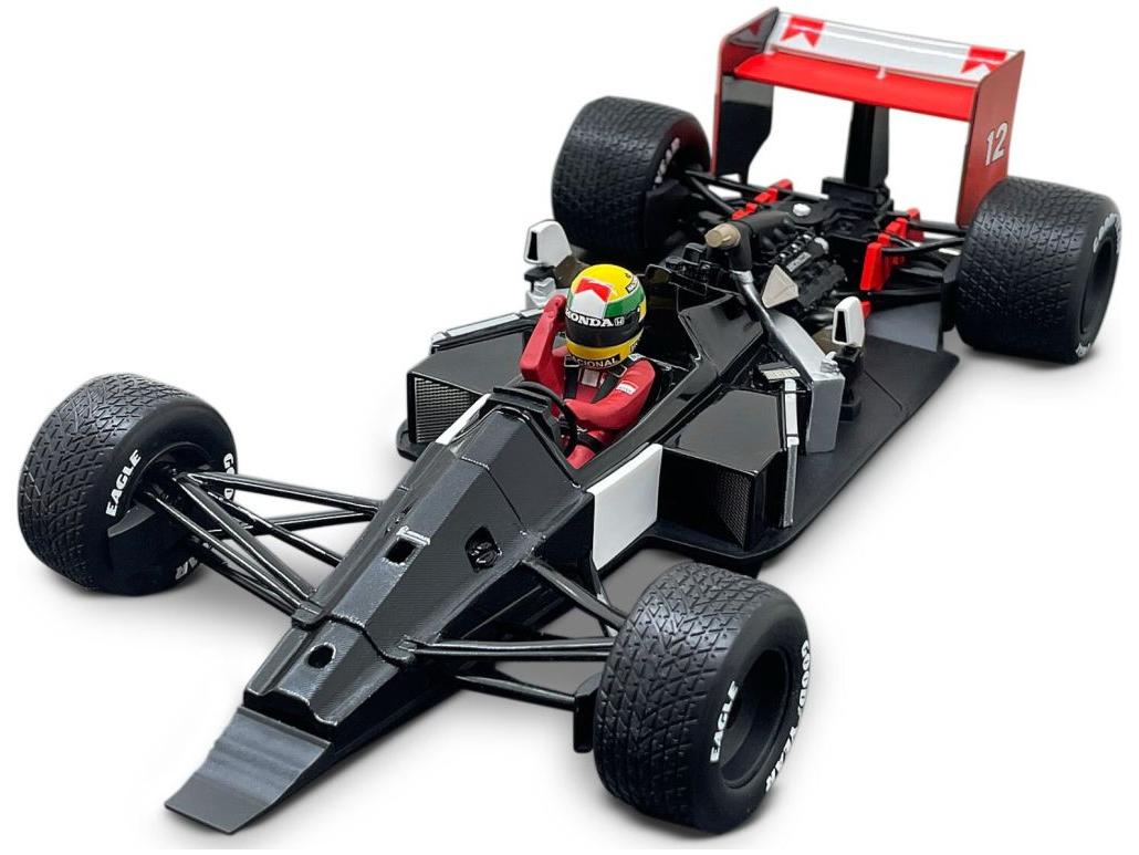 McLaren MP4/4 #12 Winner British GP Ayrton Senna F1 World Champion 1988 1:18 Scale Werk83 Diecast Model Car-Werk83-Diecast Model Centre