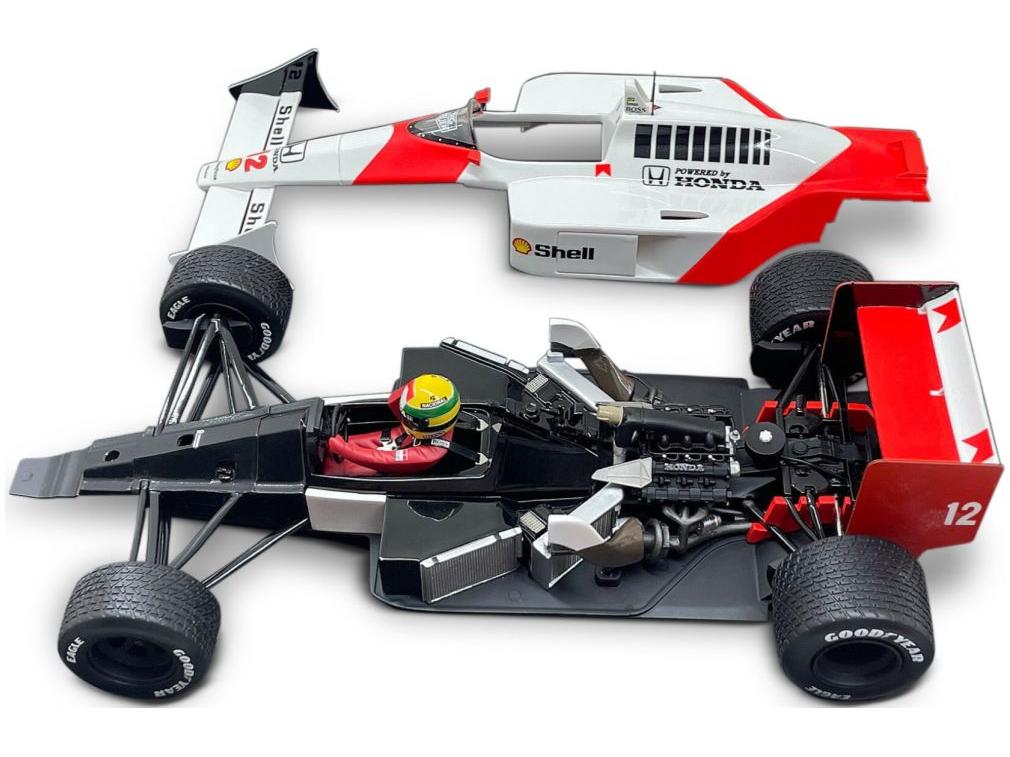 McLaren MP4/4 #12 Winner British GP Ayrton Senna F1 World Champion 1988 1:18 Scale Werk83 Diecast Model Car-Werk83-Diecast Model Centre