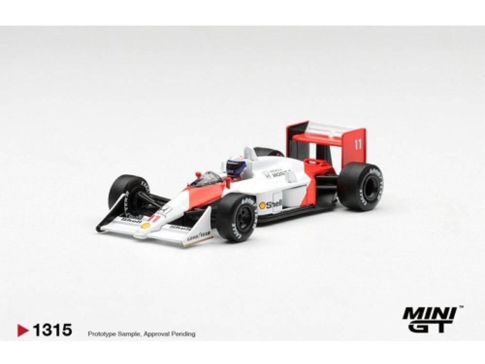 McLaren MP4/4 F1 Canadian Grand Prix 1988 2nd #11 Alain Prost Blister Packaging 1:64 Scale Diecast Model Car – MINI GT-MINI GT-Diecast Model Centre