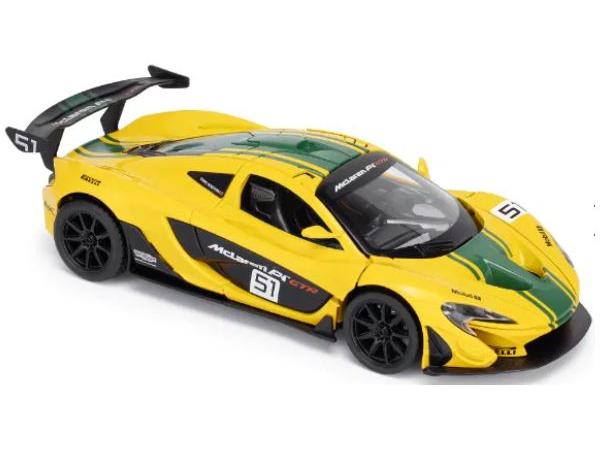 McLaren P1 Yelllow 1:43 Scale CMJ - Jian Feng Juan Toys Diecast Model-CMJ - Jian Feng Juan Toys-Diecast Model Centre