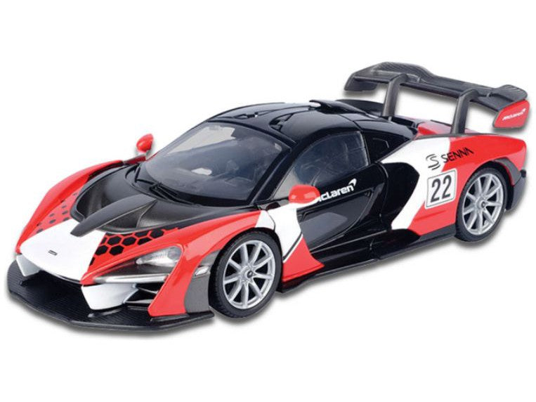 McLaren Senna black/white/red GT Racing - 1:24 Scale Model Car-Motormax-Diecast Model Centre